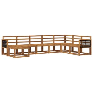 vidaXL Utend&oslash;rs sofa-sett 8 pcs Naturlig Solid akasietre