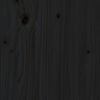 vidaXL Uttrekkbar dagseng svart 2x(80x200) cm heltre furu