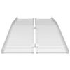 vidaXL Rampe for rullestol 270 kg s&oslash;lv 92 x 73 x 5 cm Aluminium