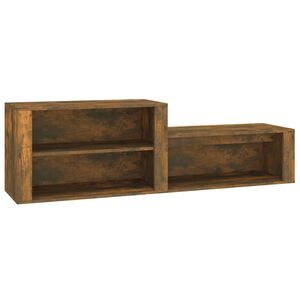 vidaXL Skoskap r&oslash;kt eik 150x35x45 cm konstruert tre