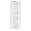 vidaXL Highboard h&oslash;yglans hvit 34,5x34x180 cm konstruert tre