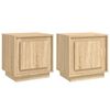 vidaXL Nattbord 2 stk sonoma eik 44x35x45 cm konstruert tre