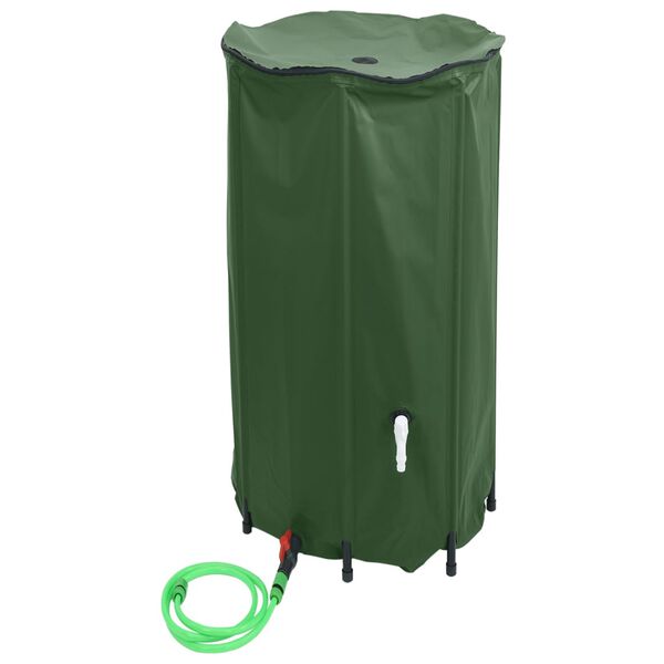 vidaXL Vanntank med kran sammenleggbar 380 L PVC