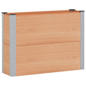 vidaXL H&oslash;ybed Brun 100 x 30 x 72 cm WPC og Aluminium