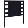 vidaXL Sengegavl svart 96x4x100 cm heltre furu
