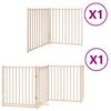 vidaXL Hundeport sammenleggbar 6 paneler 480 cm poppeltre