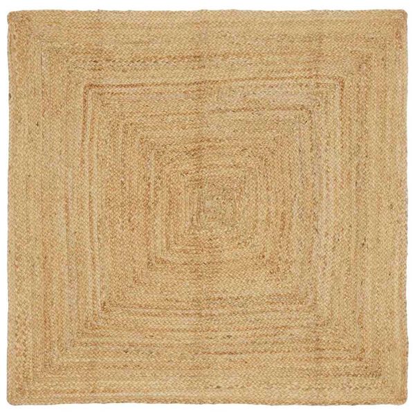 vidaXL Områdeteppet Beige 120 x 120 cm Jute