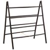 vidaXL Dobbeltsidig teppe stige Svart 90 x 50 x 100 cm Bambus