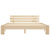 vidaXL Sengeramme med hodegavl 160x200 cm heltre furu