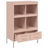 vidaXL Highboard rosa 68x39x101,5 cm stål
