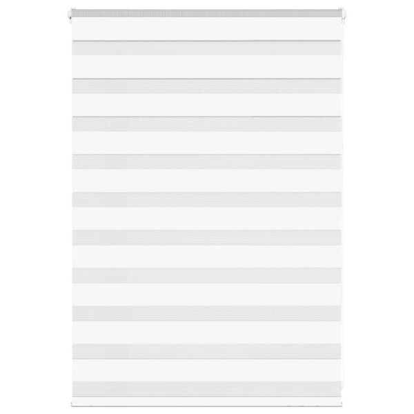 vidaXL Sebragardin hvit 115x100 cm stoff bredde 110,9 cm polyester