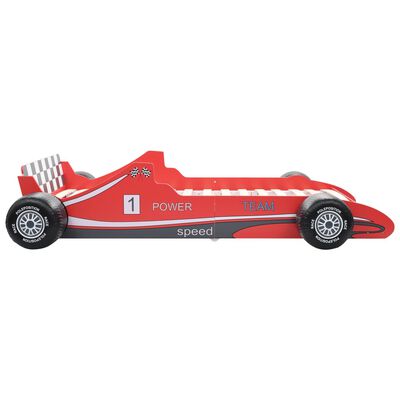 vidaXL Barneseng racerbil 90x200 cm rød