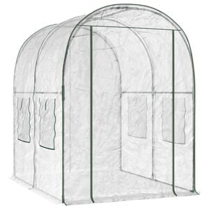 vidaXL Drivhus med ramme 160 x 200 x 192,5 cm PVC Gjennomsiktig