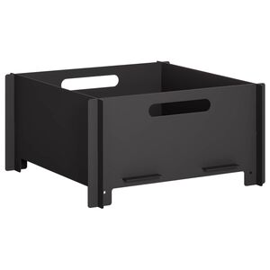 vidaXL B&aring;lplass Svart 40 x 40 x 20 cm St&aring;l