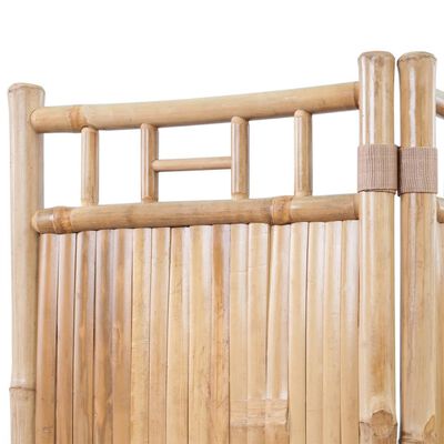 vidaXL Romdeler 4-panel bambus