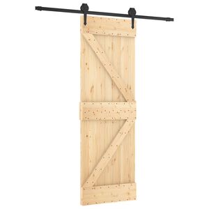 vidaXL Skyved&oslash;r 70 x 210 cm Massiv Furu Tre (Ubehandlet)