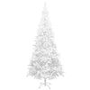 vidaXL Forhåndsbelyst kunstig juletre med kulesett L 240 cm hvit