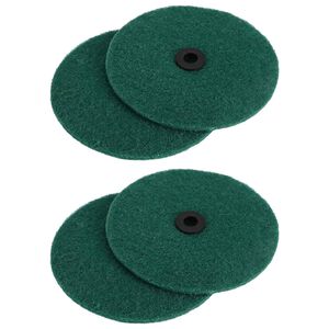 vidaXL Gulvpoleringsmaskin 4 stk. &Oslash; 14 cm M&oslash;rkegr&oslash;nn Mikrofiber