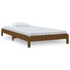 vidaXL Stableseng honningbrun 75x190 cm heltre furu