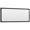 vidaXL Baderomsspeil svart 90x1,5x37 cm sponplate
