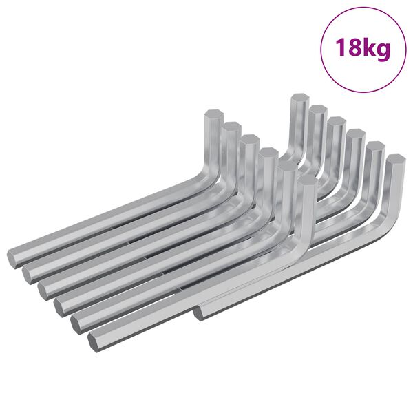 vidaXL Unbrakon&oslash;kkel 1800 pcs s&oslash;lv 32 x 86 mm St&aring;l