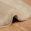 vidaXL Faux Skinnmatte Tafalla Beige 50 x 80 cm Polyester