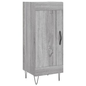 vidaXL Skjenk gr&aring; sonoma 34,5x34x90 cm konstruert tre