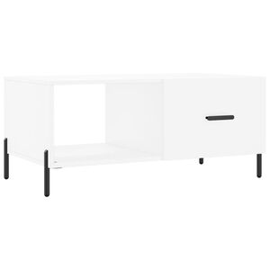 vidaXL Salongbord hvit 90x50x40 cm konstruert tre