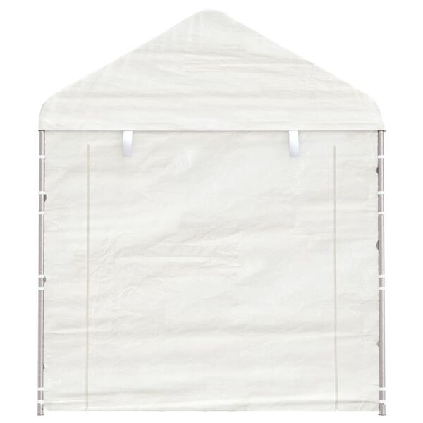 vidaXL Paviljong med tak hvit 20,07x2,28x2,69 m polyetylen