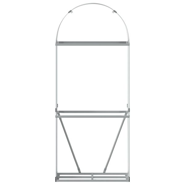 vidaXL Vedholder sølv 80x45x190 cm galvanisert stål