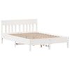 vidaXL Sengeramme uten madrass hvit 120x190 cm heltre furu
