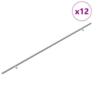 vidaXL Kabinett h&aring;ndtak 12 pcs s&oslash;lv 900 mm Rustfritt St&aring;l