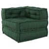 vidaXL Modulsofa 3 pcs gr&oslash;nn stoff