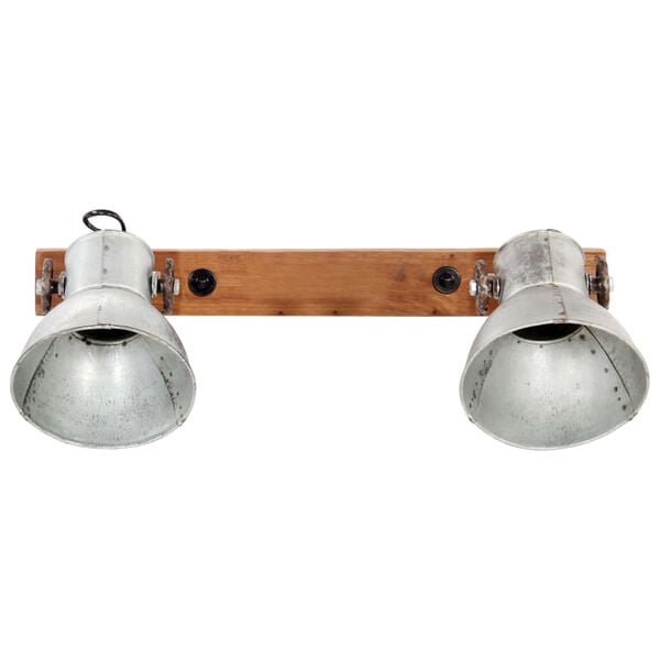 vidaXL Industriell vegglampe s&oslash;lv 45x25 cm E27