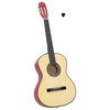vidaXL Klassisk gitar for nybegynnere 4/4 39" lind
