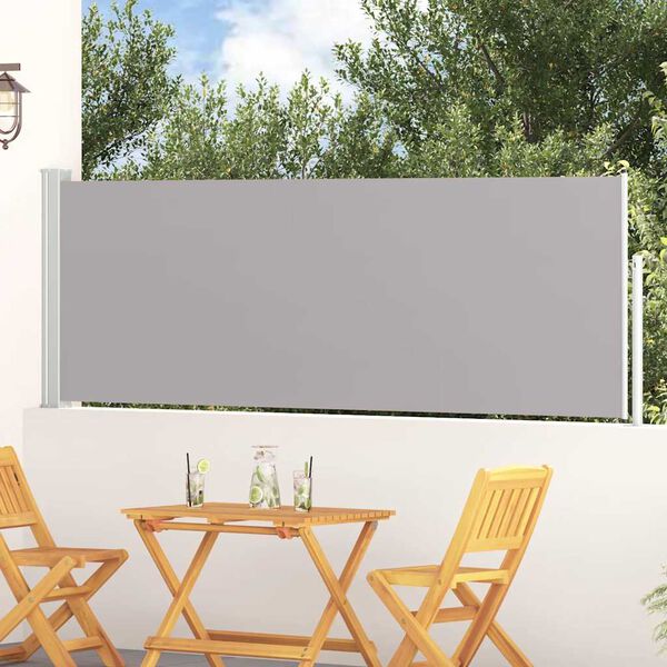 vidaXL Uttrekkbar sidemarkise 100x300 cm gr&aring;