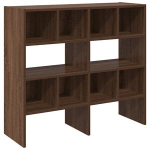 vidaXL Skostativer 2 stk stablebar brun eik 89,5x30x40 cm