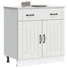vidaXL Kjøkken underskap Lucca hvit konstruert tre