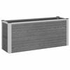 vidaXL H&oslash;ybed Gr&aring; 100 x 30 x 22 cm WPC og Aluminium