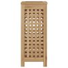 vidaXL Skittentøyskurv 35x25x60 cm heltre teak