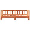 vidaXL Uttrekkbar Dagbed Vokset Brun 193.5 x 184 x 66 cm Massiv furu