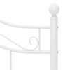 vidaXL Sengeramme hvit metall 120x200 cm