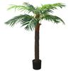 vidaXL Kunstig Phoenix-palme med potte 190 cm gr&oslash;nn