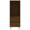 vidaXL Highboard brun eik 40x36x110 cm konstruert tre