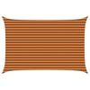 vidaXL Solskygge seil Oransje og Brunt 4,5 &times; 3 m 100% polyester Oxford