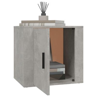 vidaXL Nattbord betonggrå 50x39x47 cm
