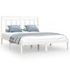 vidaXL Sengeramme hvit heltre160x200 cm