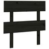 vidaXL Sengegavl svart 93,5x3x81 cm heltre furu