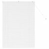 vidaXL Vindu Persienne med gardiner Hvit Aluminium