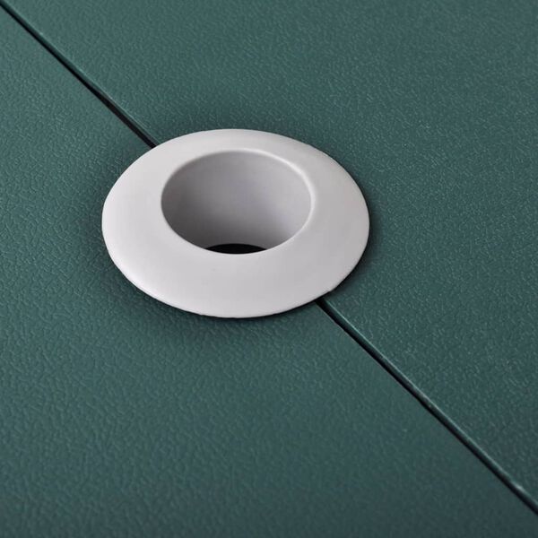 vidaXL Sammenleggbart campingbord 4 krakker aluminium ekstra lysegr&oslash;nn